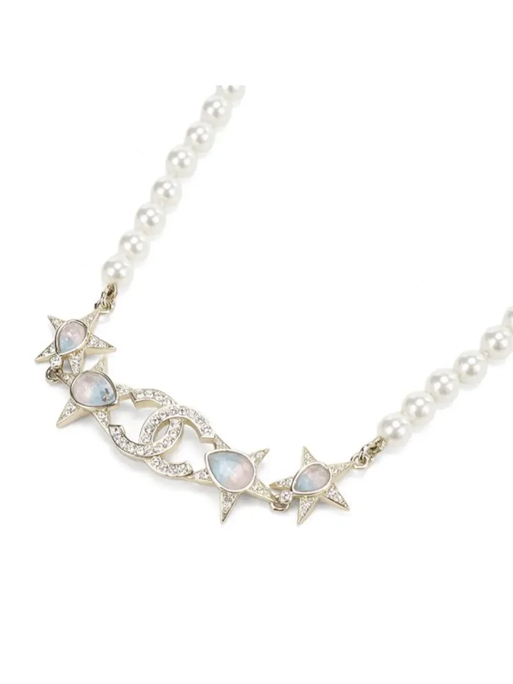 Chanel Cc Logo Pendant Necklace Gold- #357870C88B